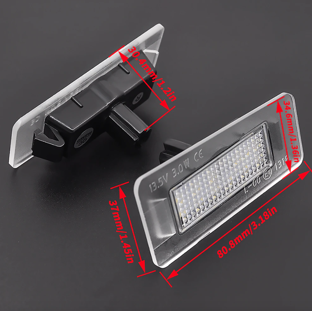LED підсвічування номера для KIA (КІА) Ceed SW MK3, Cerato MK3, Forte, KX3, Seltos Countryman - зображення 2