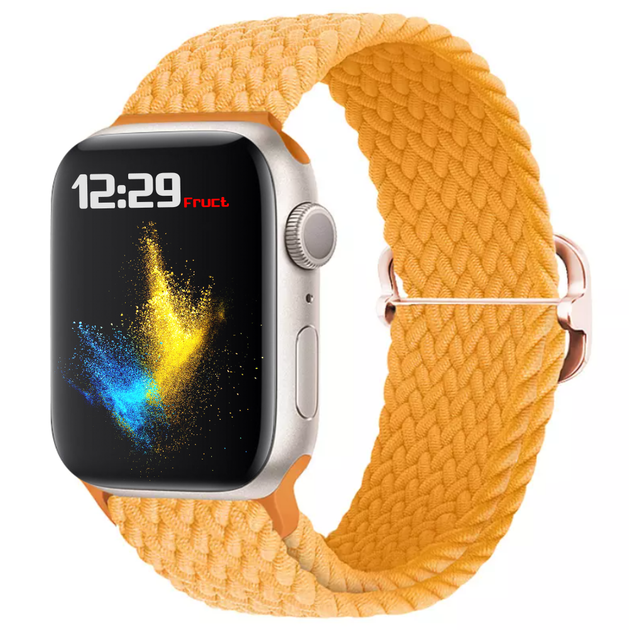 Нейлоновый ремешок Fruct Nylon Buckles Band для Apple Watch 38/40/41/42 mm Yellow - Фото 1 Нейлоновый ремешок Fruct Nylon Buckles Band для Apple Watch 38/40/41/42 mm Yellow - изображение 1