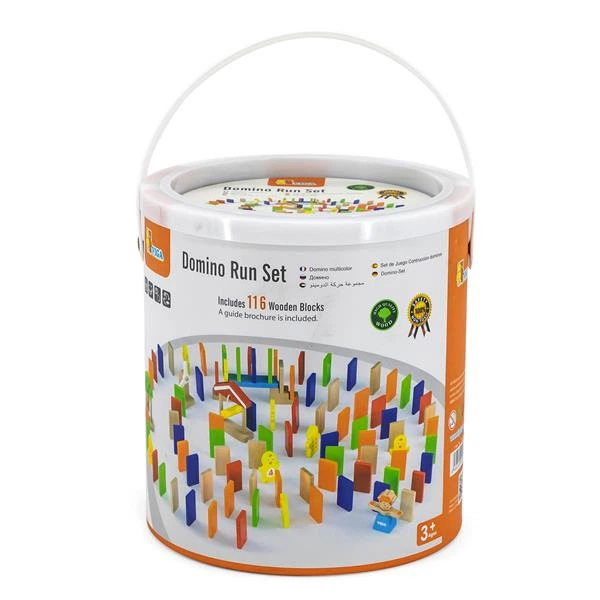 Динамический конструктор Viga Toys Деревянное домино 116 эл. (51620) - изображение 2