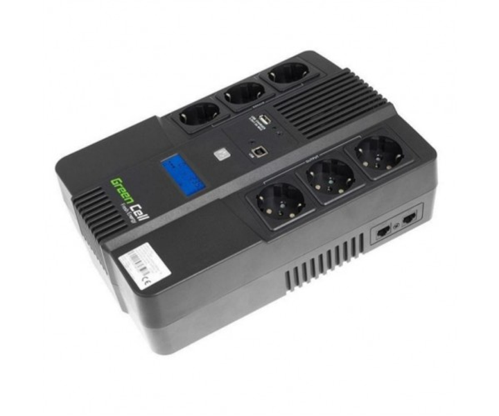 Линейно-интерактивный ИБП Green Cell UPS06 (600VA/360W) - изображение 1