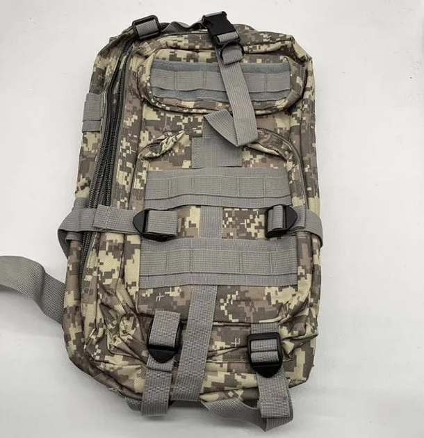 Тактический штурмовой военный рюкзак Assault Belt M-07 Oxford 600D 45 литров Пиксель - изображение 2