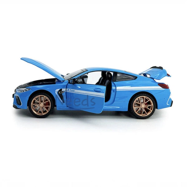 Металлическая машинка BMW M8 игрушка детская моделька коллекционная 15 см Голубой (1512927) - изображение 4