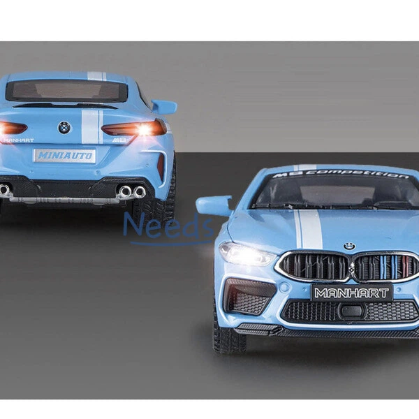 Металлическая машинка BMW M8 игрушка детская моделька коллекционная 15 см Голубой (1512927) - изображение 9