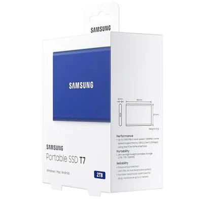 Накопитель SSD USB 3.2 2TB T7 Samsung (MU-PC2T0H/WW) - Фото 4 Накопитель SSD USB 3.2 2TB T7 Samsung (MU-PC2T0H/WW) - изображение 4