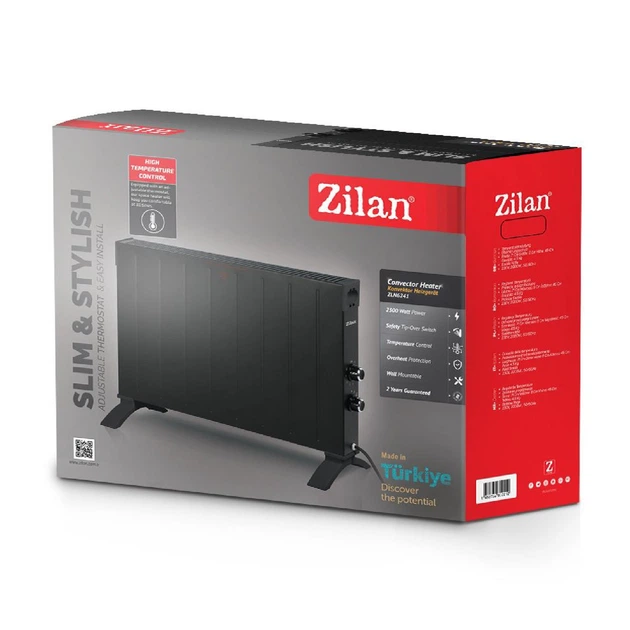 Конвектор Zilan ZLN6241 2500W Black (ZLN6241) - изображение 3