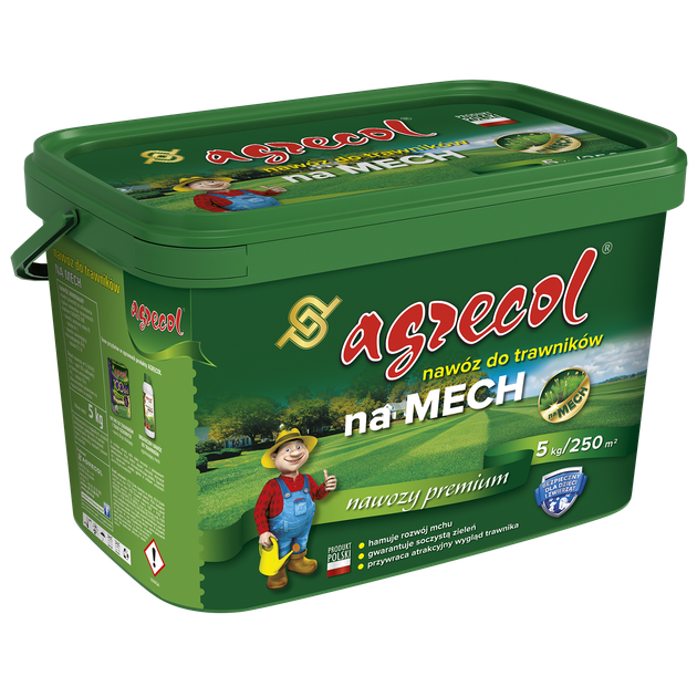 Удобрение для газонов для борьбы со мхом Agrecol 5 кг - Фото 2 Удобрение для газонов для борьбы со мхом Agrecol 5 кг - изображение 2