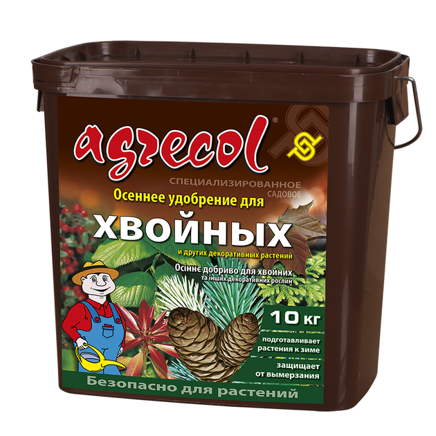 Осеннее удобрение для хвои Agrecol 10 кг - Фото 1 Осеннее удобрение для хвои Agrecol 10 кг - изображение 1