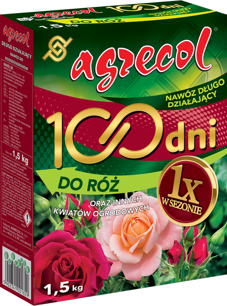 Удобрение для роз 100 дней Agrecol 1,5 кг - изображение 2