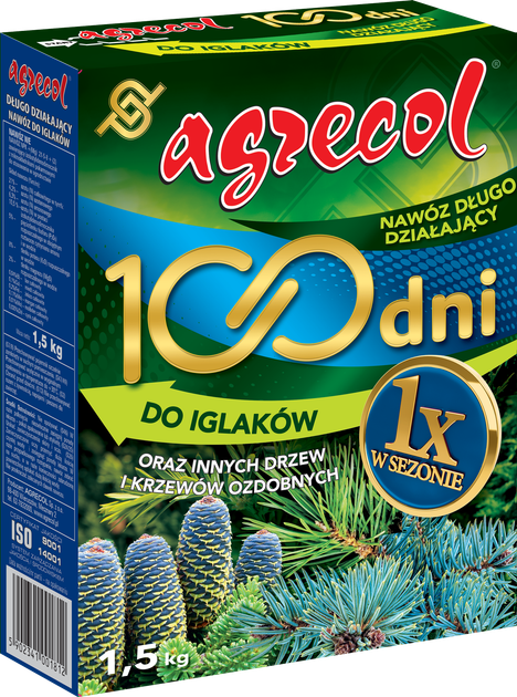 Добриво для хвої 100 днів Agrecol 1,5 кг - зображення 2