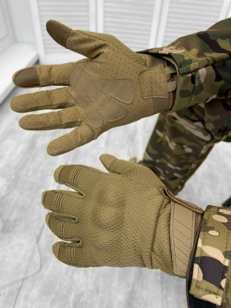 Тактические перчатки Soft Shell Coyote XL - изображение 1