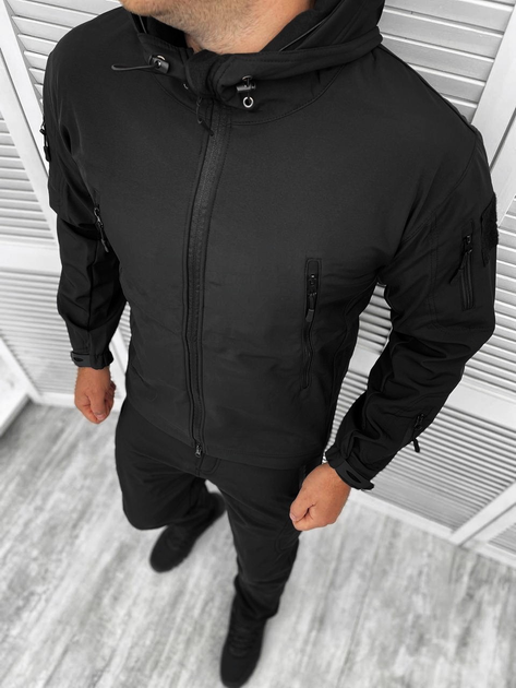 Костюм тактический Soft Shell (зима) Black XXL - изображение 2