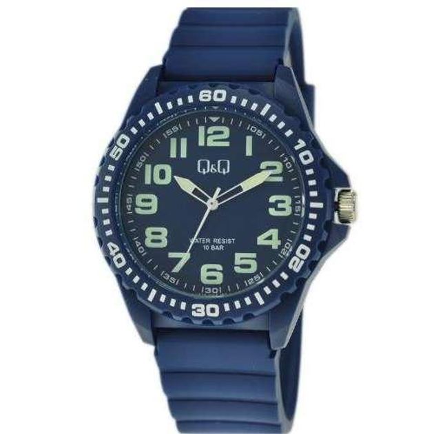 Мужские наручные часы на батарейке Q&Q VS16J009Y Синий – фото, отзывы ...
