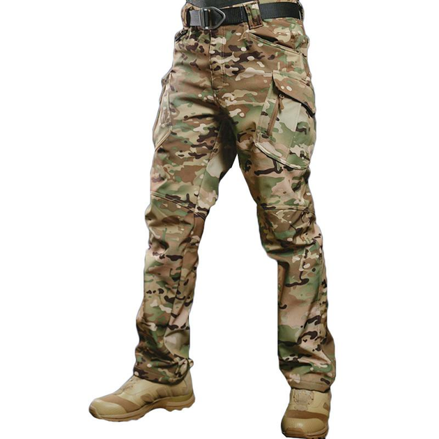 Тактичні штани S.archon X9JRK Camouflage CP L чоловічі Soft shell теплі вологозахисні - зображення 2
