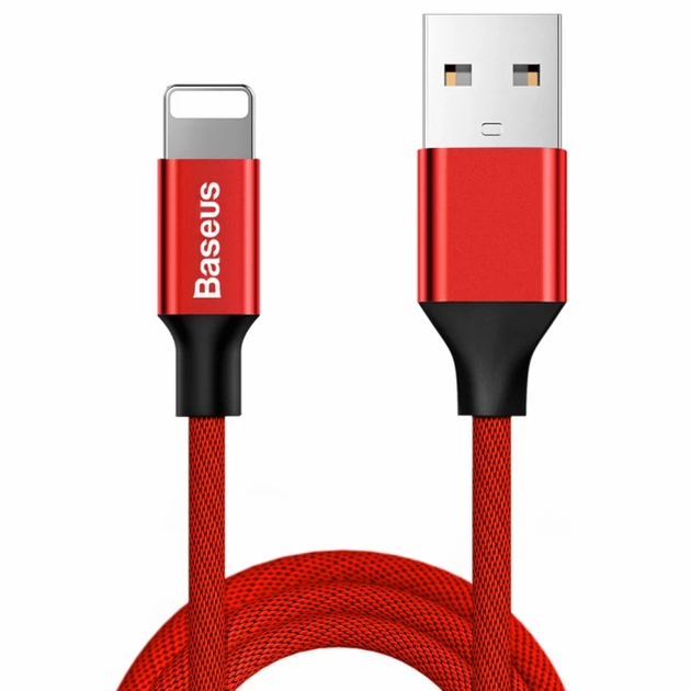 Кабель Baseus Yiven Cable For Apple 1.2M Red(W) (CALYW-09) - Фото 1 Кабель Baseus Yiven Cable For Apple 1.2M Red(W) (CALYW-09) - изображение 1