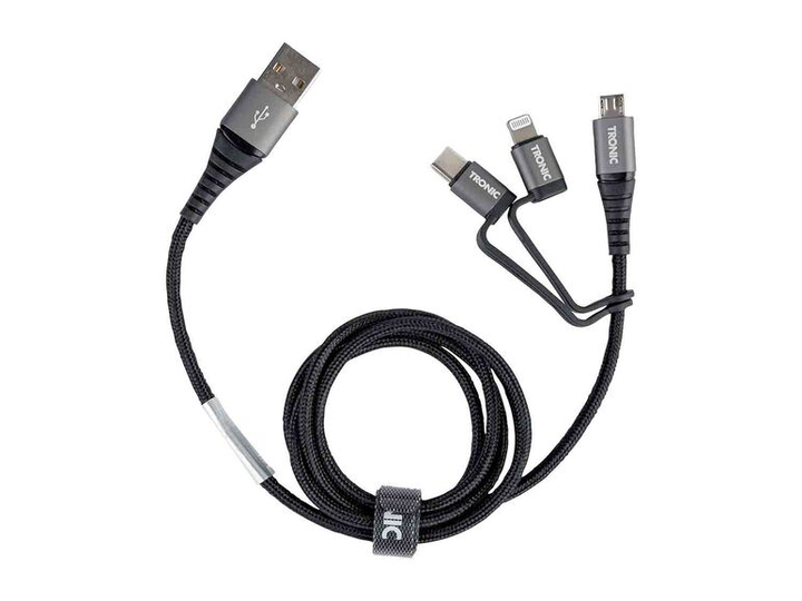 3 в 1 кабель для зарядки и передачи данных Tronic 1 м TRONIC 1м черный ...