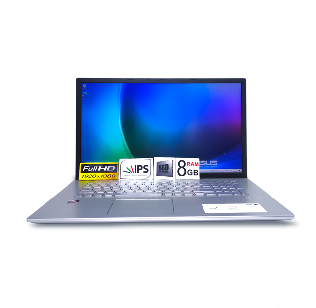 Ноутбук Asus VivoBook 17 17.3 FHD IPS Ryzen 3 3250U Ram 8GB 256GB SSD AMD Radeon Graphics refurbished - Фото 1 Ноутбук Asus VivoBook 17 17.3 FHD IPS Ryzen 3 3250U Ram 8GB 256GB SSD AMD Radeon Graphics refurbished - зображення 1