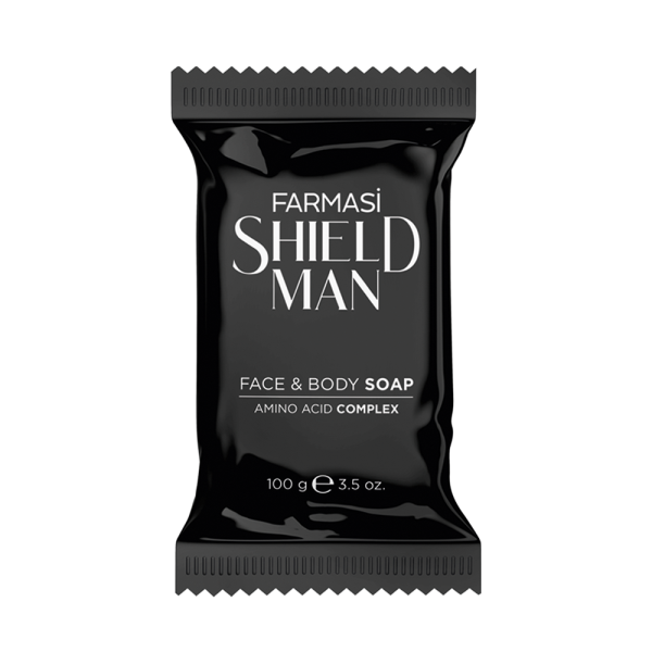 Чоловіче мило Farmasi для обличчя та тіла Shield Man Amino Acid 100 г - зображення 4