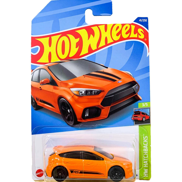 Машинка Хот Вилс 1:64 Ford Focus RS коллекция HW Hatchbacks Hot
