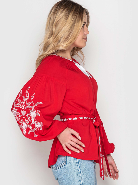 Вышиванка женская с узором NARODNYY BUTIK Гармонія 1047.1 44 Красная (NB2000000276533) 