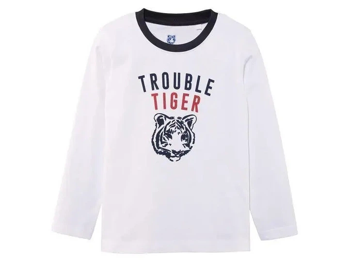 Пижама Tiger (кофта+штаны) бело-синяя Lupilu 86-92см (40009780) - Фото 4 Пижама Tiger (кофта+штаны) бело-синяя Lupilu 86-92см (40009780) - изображение 4