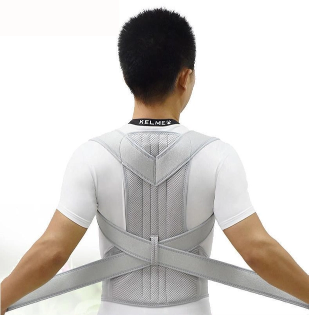 Корректор осанки для спины с дышащего материала, Серый - изображение 2