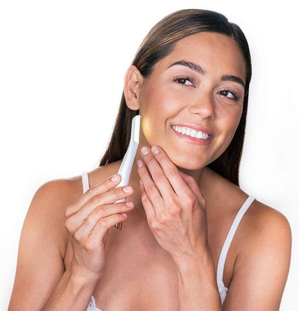 Женский триммер для лица с подсветкой Flawless Dermaplane Белый, бритва ...
