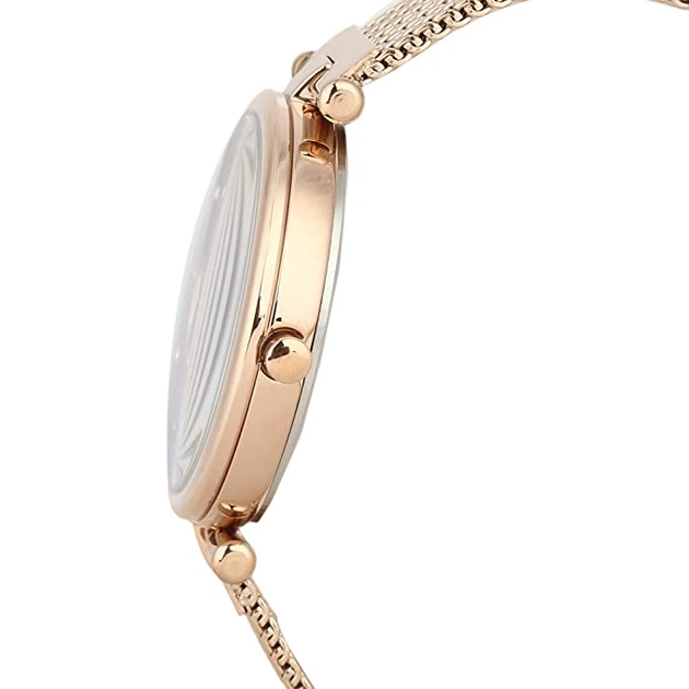 Жіночі модні годинники DANIEL KLEIN DK12178-5 Біло-золотисті з бордовим - зображення 4
