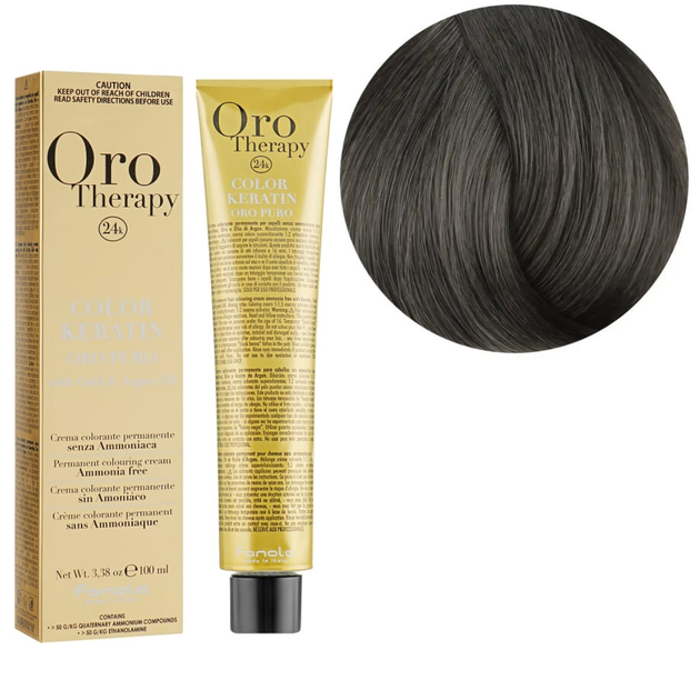 6.1 Крем-краска Keratin Oro Puro Fanola 100 мл - Фото 1 6.1 Крем-краска Keratin Oro Puro Fanola 100 мл - изображение 1