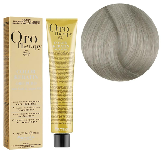 Крем-краска для волос 10.1 Keratin Oro Puro Fanola 100 мл - Фото 1 Крем-краска для волос 10.1 Keratin Oro Puro Fanola 100 мл - изображение 1
