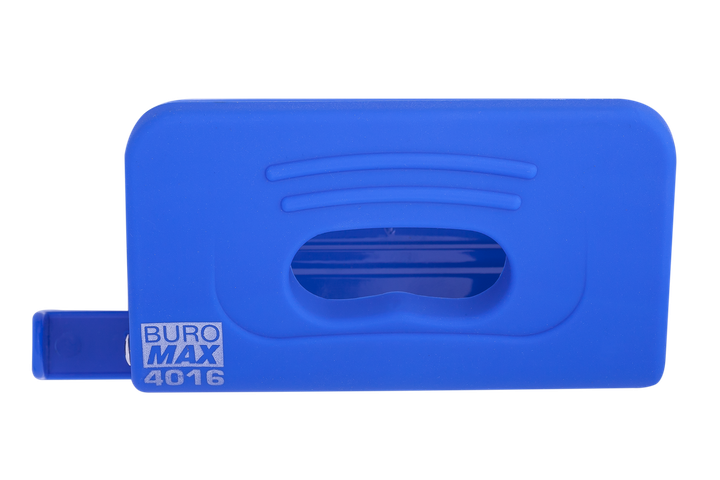 Дырокол Buromax пластиковый RUBBER TOUCH 10 л синий (BM.4016-02) - Фото 3 Дырокол Buromax пластиковый RUBBER TOUCH 10 л синий (BM.4016-02) - изображение 3