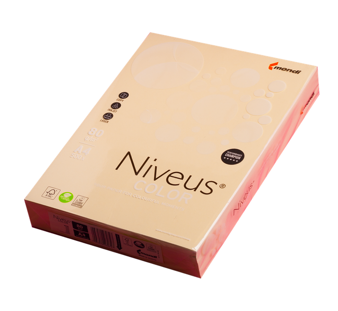 Бумага цветная Niveus пастель А4 80 г/м² BE66 ваниль 500л (A4.80.NVP.BE66.500) - Фото 1 Бумага цветная Niveus пастель А4 80 г/м² BE66 ваниль 500л (A4.80.NVP.BE66.500) - изображение 1