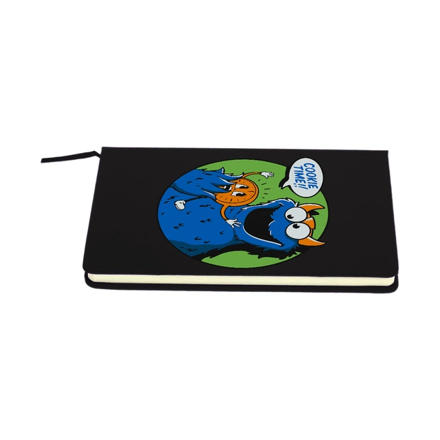 Блокнот А5 Коржик (Cookie Monster Loki) Чорний (92228-3423-BK) - зображення 4