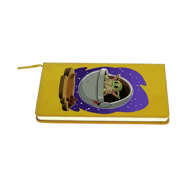 Блокнот А5 Грогу космос(Grogu Baby Yoda) Жовтий (92288-3518-SY) - Фото 4 Блокнот А5 Грогу космос(Grogu Baby Yoda) Жовтий (92288-3518-SY) - зображення 4