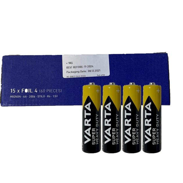 Батарейка VARTA Super Heavy Duty AA 1.5V - Фото 2 Батарейка VARTA Super Heavy Duty AA 1.5V - изображение 2