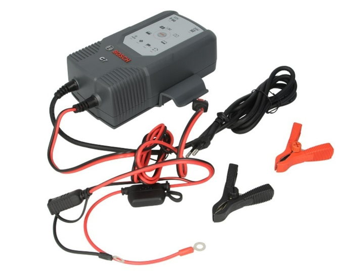 Chargeur Bosch C7 12V/24 V / 7 A pour Batteries Plomb-Acide, GEL,  Start/Stop EFB, Start/Stop AGM –