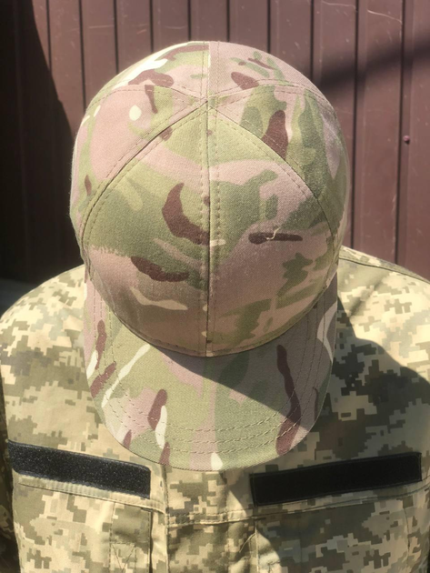 Чоловіча тактична кепка мультикам з якісного матеріалу ріп-стоп для військових ЗСУ - зображення 1