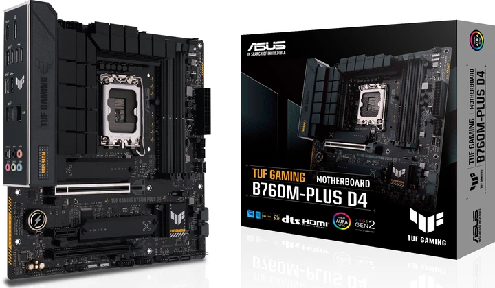 Материнская плата Asus TUF Gaming B760M-Plus D4 (s1700, Intel B760