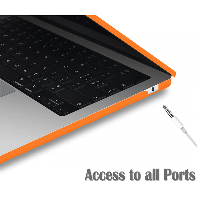Чехол-накладка Fruct AirM2/M3 для MacBook Air 13.6 M2 2022 / M3 2024 / M4 2025 Матовый Orange - изображение 4