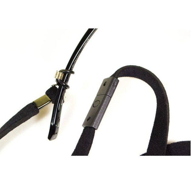 Ремінець Neocord PMX шнурок для окулярів неопреновий еластичний Чорний тактичний армійський для військових - зображення 2