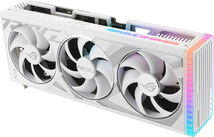 Видеокарта ASUS PCI-Ex GeForce RTX 4090 ROG Strix White OC Edition 24GB GDDR6X (384bit) (2640/21000) (2 x HDMI, 3 x DisplayPort) (ROG-STRIX-RTX4090-O24G-WHITE) - изображение 4