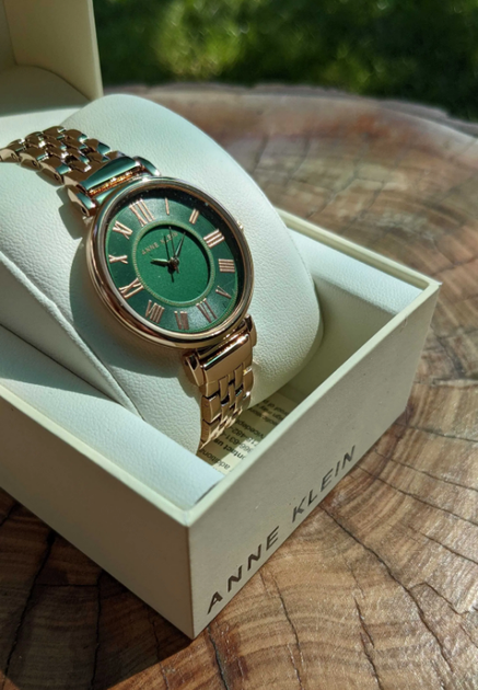 Женские наручные часы Anne Klein AK/2158GNRG Золото\Зеленый