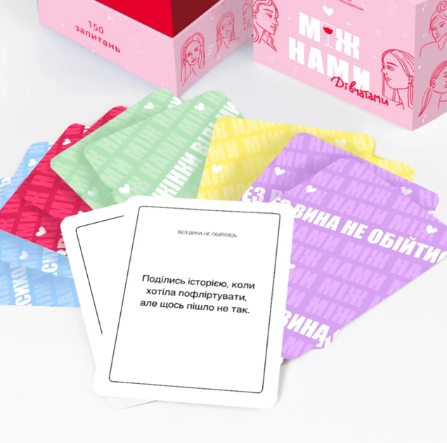 Настільна гра Memo Games Між нами: Дівчатами - Фото 2 Настільна гра Memo Games Між нами: Дівчатами - зображення 2