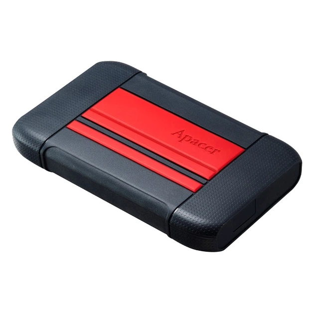 Накопитель внешний HDD 2.5" USB 1TB Apacer AC633 Black/Red (AP1TBAC633R-1) - изображение 3