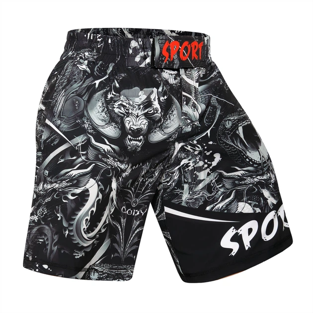 Шорты (Fight Shorts) Snake and Wolf мужские для занятий спортом