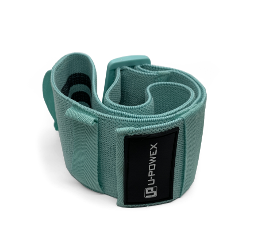 Тканинна гумка для фітнесу U-Powex Pro Green, регульована, 30-45 см (1912204202) - зображення 2