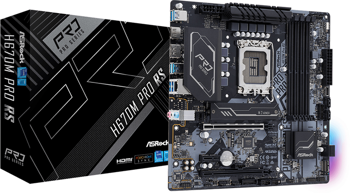 Материнская плата ASRock H670M Pro RS (s1700, Intel H670, PCI-Ex16) - изображение 5