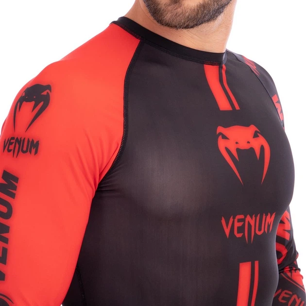 Рашгард лонгслив мужской VNM LOGOS CO-8128 (полиэстер, эластан, 2XL, Черный-Красный) - Фото 3 Рашгард лонгслив мужской VNM LOGOS CO-8128 (полиэстер, эластан, 2XL, Черный-Красный) - изображение 3