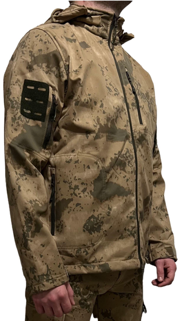 Куртка Softshell (світлий камуфляж) Flas Tactical 3XL(54) 10300685840 - изображение 1