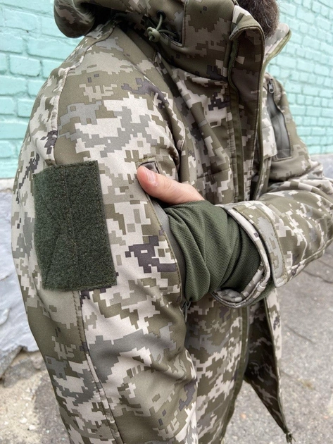 Куртка зимова військова тактична Дюспо Піксель 52-54 - изображение 2