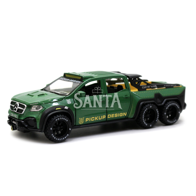 Іграшкова машинка металева «Mercedes Pickup» Автопром (Мерседес) пікап, зелений, 20*6*7, (7584) - зображення 2